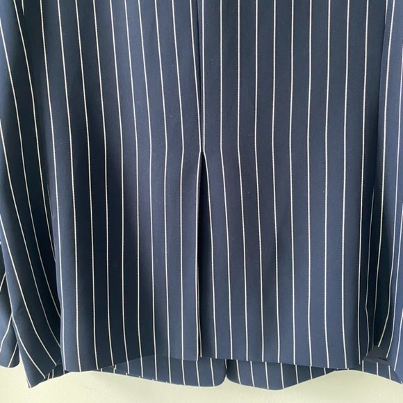 Navy Pinstripe Babton Blazer - Picture 6 of 7